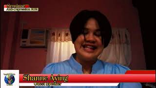 Performance Task : English 10 (Occasion: Anti-Depression 2021 Seminar)