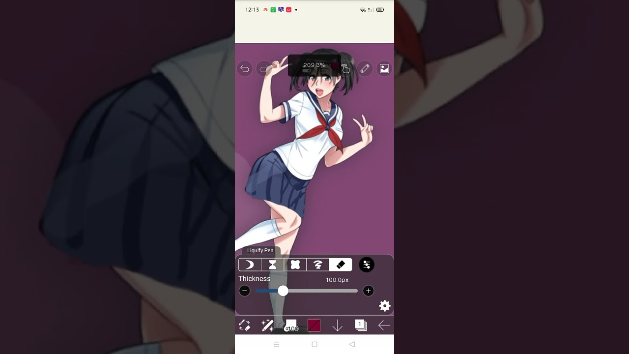 Redesigning Hanako drawing 