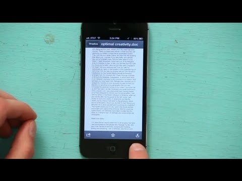 How to Store a Word Document on My iPhone Using Mobile Files : Tech Yeah!