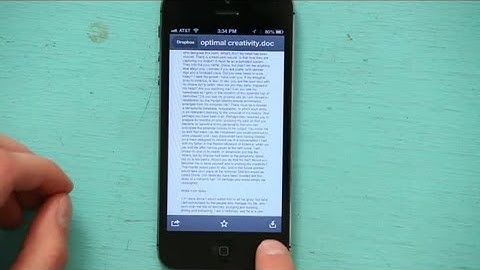 How to Store a Word Document on My iPhone Using Mobile Files : Tech Yeah!