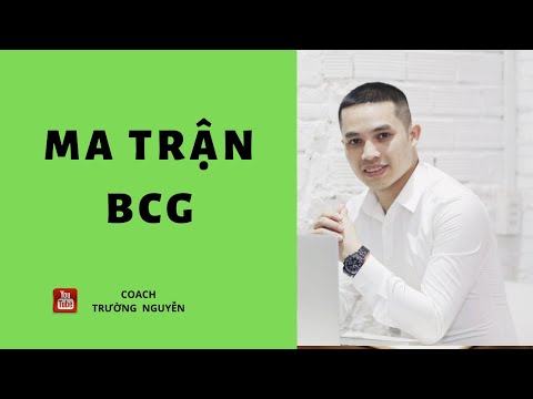 Video Ma Trận BCG Trong Kinh Doanh | Coach Trường Nguyễn - youtube