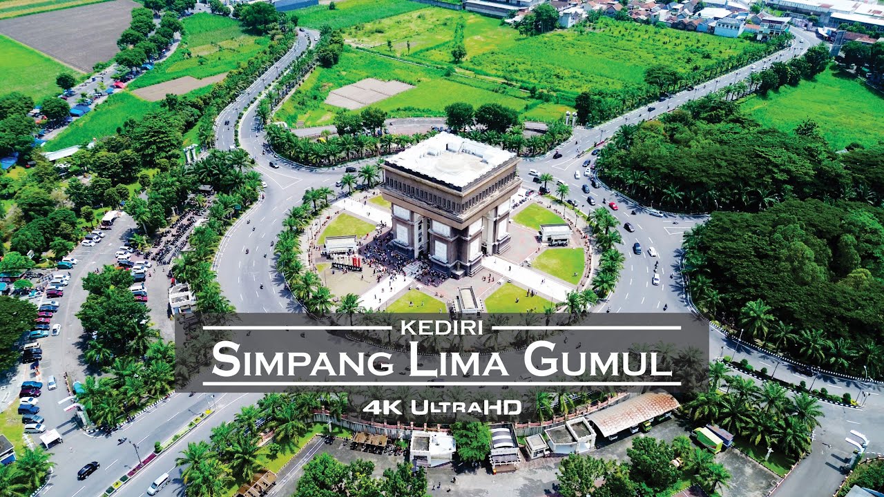 Breathtaking Aerial View of Simpang Lima Gumul | Kediri From Above