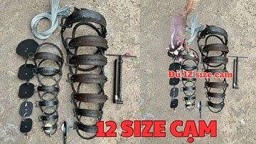 Tổng hợp 12 size cạm kiềng bẫy chuột ,bẫy chồn ,bẫy heo rừng … bẫy thú lớn đến 200kg