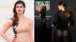 Alexandra Daddario Stuns in Daring See-Through Dress