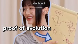 hanni gets in a *heated* english argument with danielle over... dinosaurs