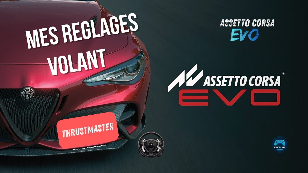 Réglages Volant sur Assetto Corsa Evo pour un FFB réaliste !
