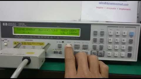 HP 4263B LCR Meter Repaired by Dynamics Circuit (S) Pte. Ltd.
