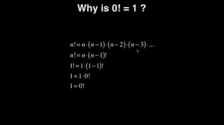 Catalyst University Math: Simple Proof That Zero Factorial (0!) Equals 1