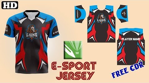 E-Sport Jersey Design | Coreldraw Tutorial | FREE CDR