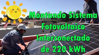 Montando Sistema Fotovoltaico Interconectado de 220 kWh con Microinversor para Maximizar Eficiencia