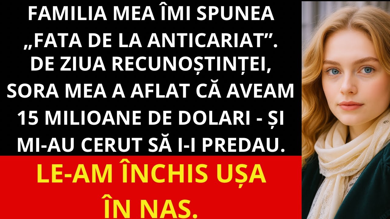 Familia voia să-i dau surorii mele averea de 15 milioane. Le-am închis ușa în nas.