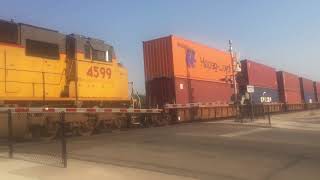 SD70M 4471 leads the ISCOG through Clinton Utah