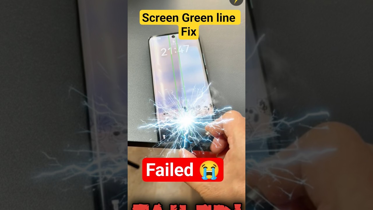 Green line Screen Fix Gone WRONG! 😳⚡