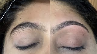 How to do Threading on Eyebrows | Lashes beauty parlour