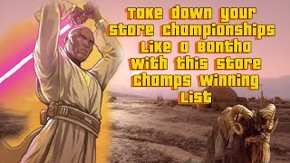 Store Showdown Winning Deck list overview #starwarsunlimited #tcg #starwars #fantasyflightgames