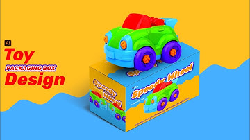 Toy Packaging Box Design | Print Ready Layout | ADOBE ILLUSTRATOR in HINDI / हिंदी में