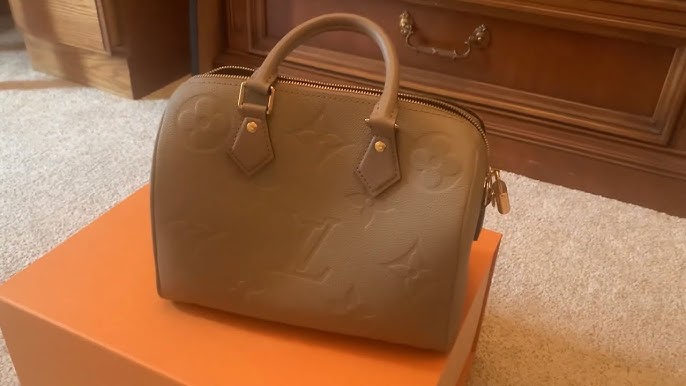 Louis Vuitton Speedy Bandoulière 25 Bicolore Black Beige Monogram Empreinte