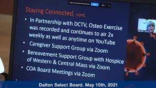 Dalton Selectboard Meeting. May 10th, 2021.