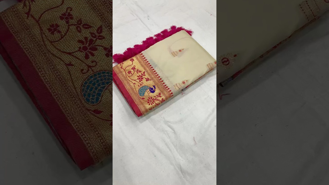 Traditional Jumkha Soft Silk Paithani Saree