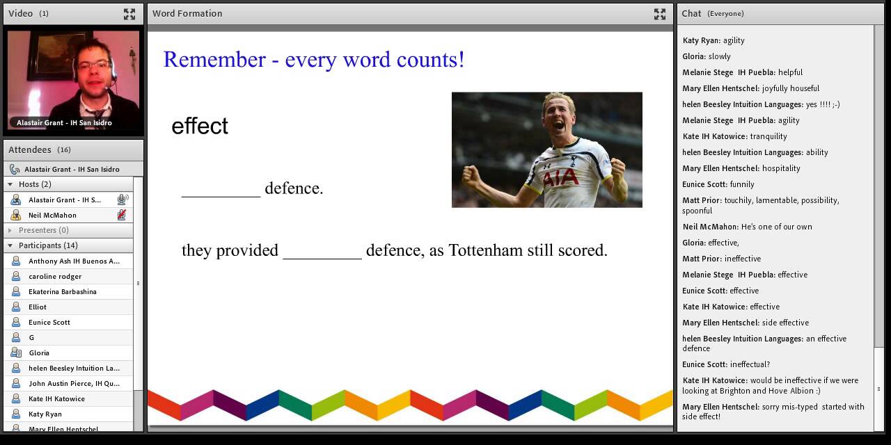 teacher training college IHWO LOW June 2015 The wonderful world of word formation by Alastair Grant, IH San Isidro