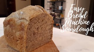 Easy, delicious sourdough loaf using a bread machine !