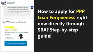 Ppp Loan Forgiveness Step By Step Guide How To Apply Through Sba Direct Portal Womply, Blue Acorn