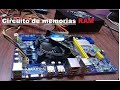 Reparación de Motherboard H61MXL, Suena speaker (parlante) pero no da video, Mediciones Slot de RAM