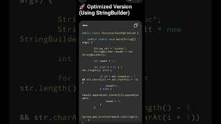 Java Program to count consecutive characters and print in compressed format #shorts