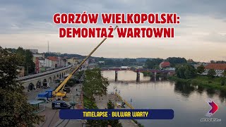 Demontaż Wartowni Nad Wartą Timelapse Z Gorzowa 02.09.2025