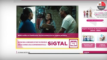 Pasos para ingresar al Sistema para la Generación de Ticket en Línea (SiGTAL)