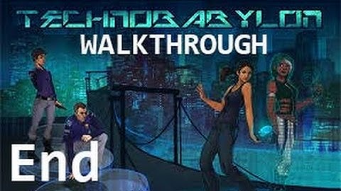 Technobabylon Walkthrough Guide Part 10 - Runtime - Ending