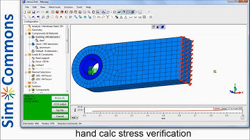 Mecway / Calculix - simple check and review results
