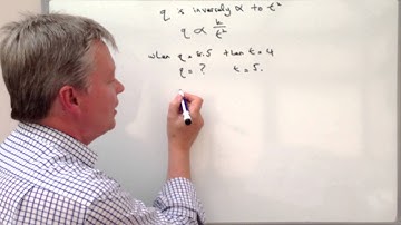 Edexcel Inverse Proportion Exam Question