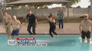 VIDEO: Kim Quintero takes the Peoria Polar Plunge to promote water safety