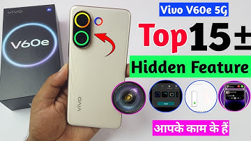 Vivo V60e 5G Top 15+ Hidden Feature | Vivo V60e Tips and Tricks Hidden Feature | Smart Features