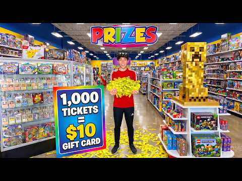 I Found An Arcade With The LARGEST Prize Store And Won...