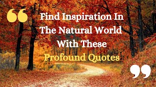 The Lessons Of Nature Insights And Morals From Four Inspiring Quotes