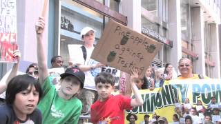 Parents protest school's standardized tests