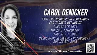 NGH Hypnosis Podcast - Meet the Presenters - Carol Denicker - NGH Convention August 2026