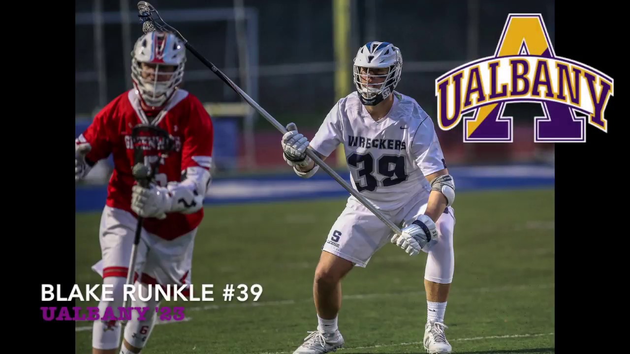 Blake Runkle Junior Lacrosse Highlights (UAlbany'23) - YouTube