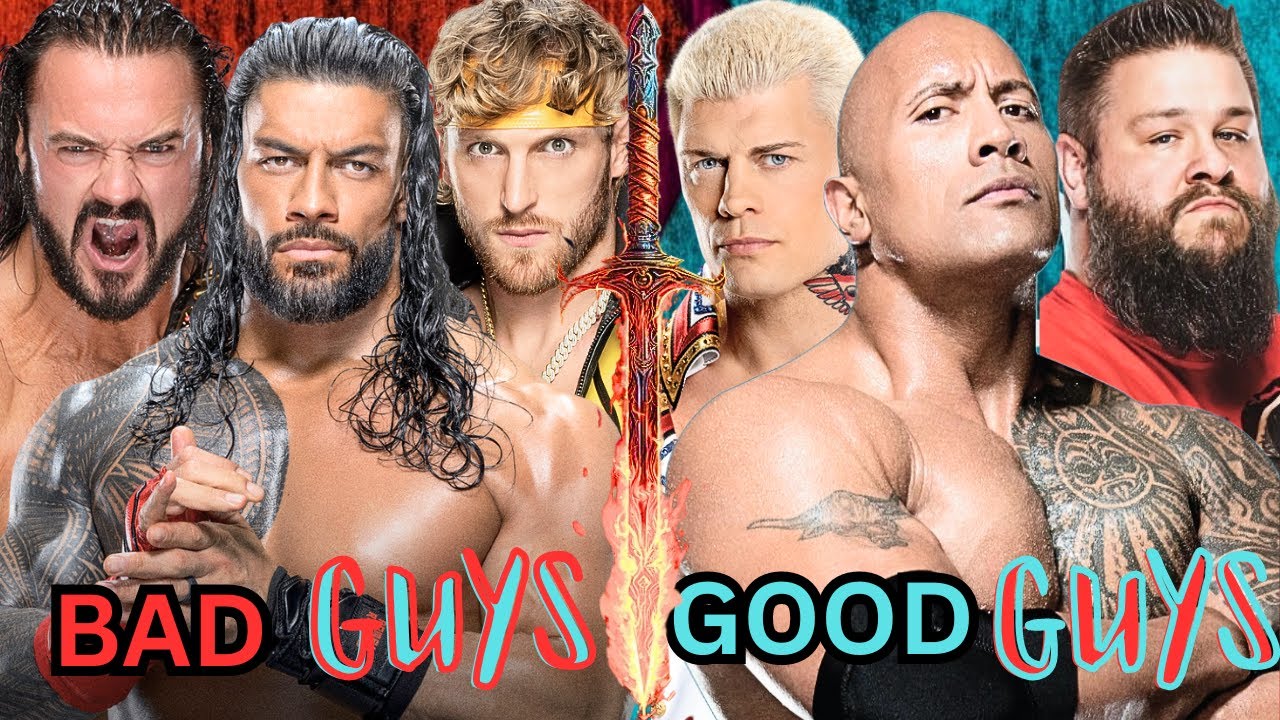 WWE 2K23 WRESTLEMANIA 40 APRIL BAD GUYS VS GOOD GUYS ROCK VS ROMAN wwe-2k23-wrestlemania-40-april-bad-guys-vs-good-guys-rock-vs-roman