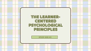 Famous (PED 1) Topic 2: The Learner-Centered Psychological Principles by Study Hub #3 Net Worth