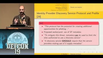 DEF CON 19 Hacking Conference Presentation By   Emmanuel Bouillon   Federation and Empire   Video clip2