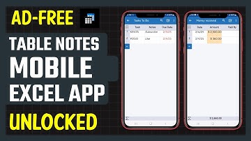 Best Free Table Notes Mobile Excel App for Android