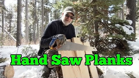 73. Simple Sawmill - Ripping Logs to Lumber the Old Fashioned Way.