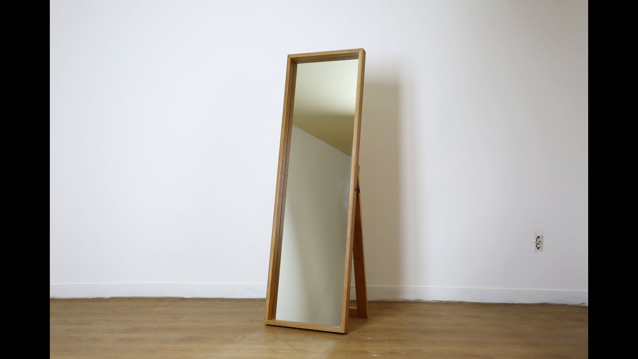 Making white oak fulllength standing mirror / festool domino / how to