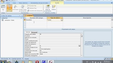 ¿Cómo hacer una base de datos en microsoft office access 2007?