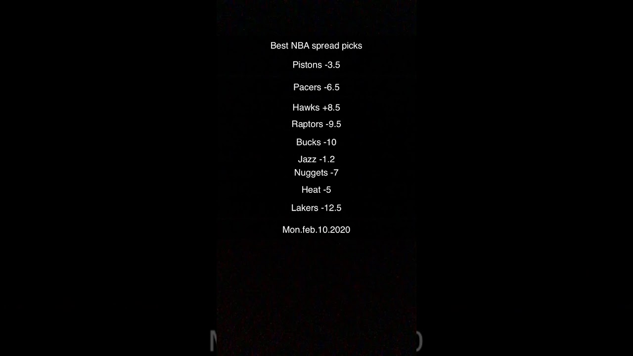 NBA spread picks