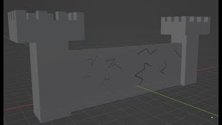 Year Two Final Project | Wizard FPS #10 | Learning Blender - Castle Walls Profile