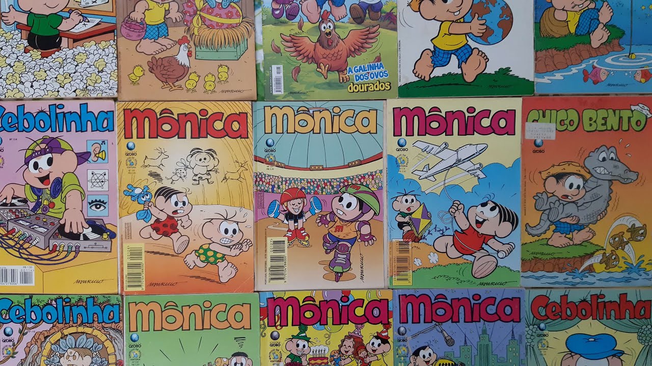 +16 Gibis da Turma da Mônica Editora Globo - Na Coleção